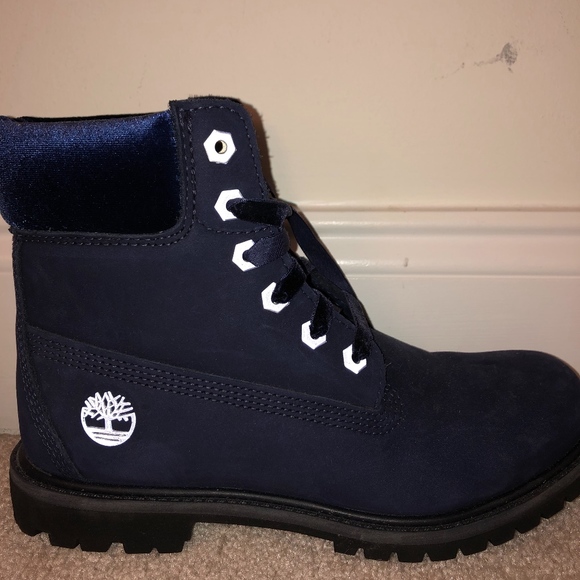 timberland velvet collar boot